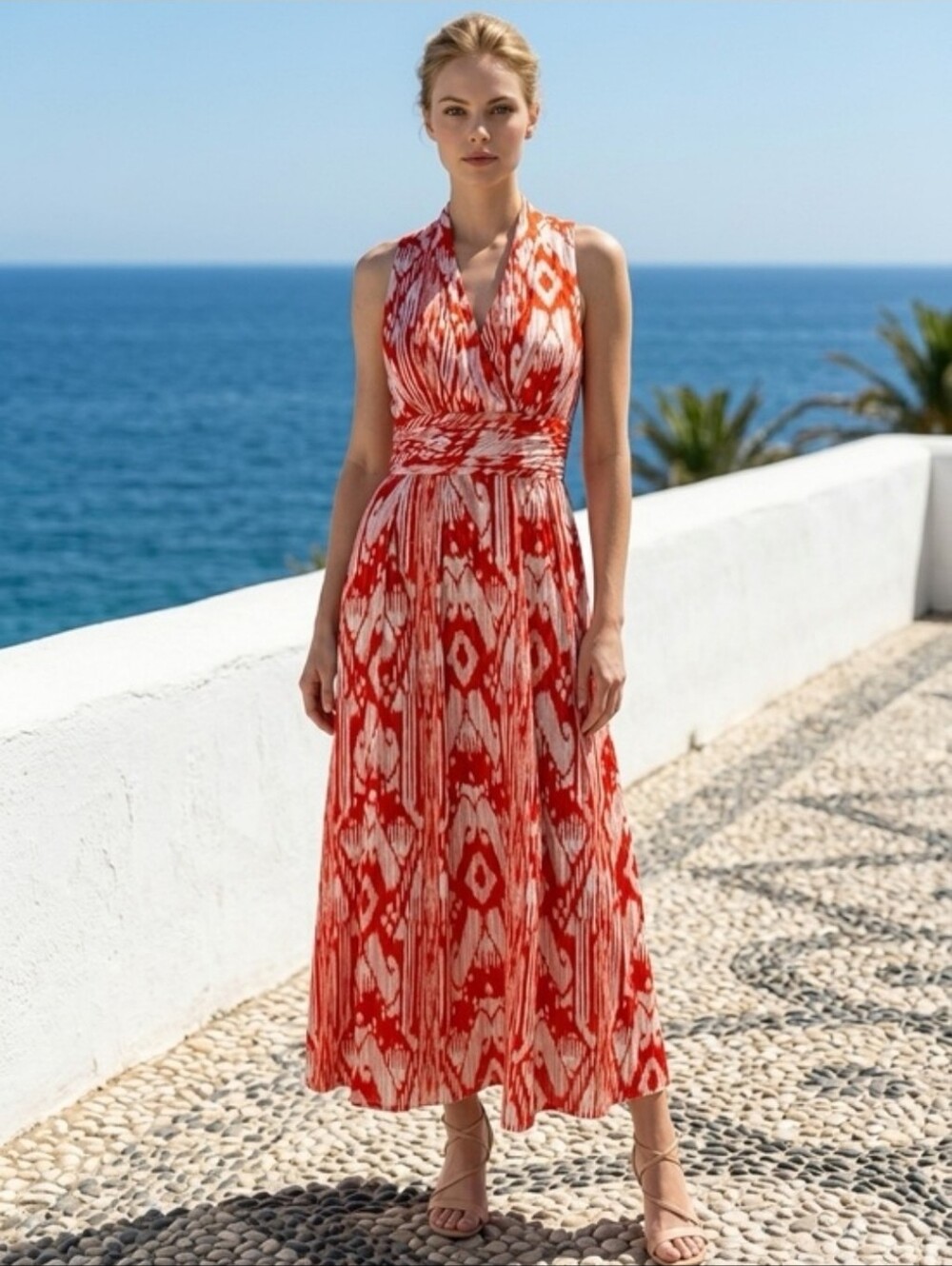 Ellen Tracy Sleevless Maxi  Dress